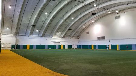 Existing conditions of the field house lights