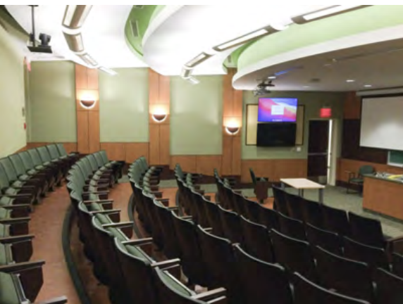 room is Science B 133, with 6 rows and a screen at the front of the room, typically hosting conferences